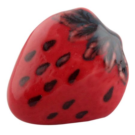 Strawberry Ceramic Cabinet Knobs